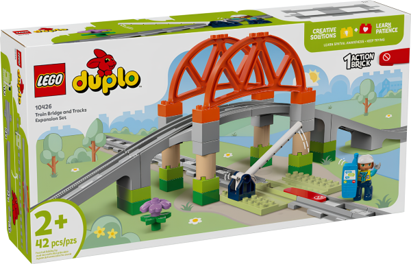 Конструктор LEGO Duplo 10426 Железнодорожный мост комплект расширения